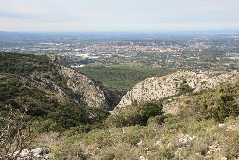 IMG_7419.JPG - VUE DU SENTIER DU CASTELAS /ROCHE RONDE ,CASTELAS ,COLLINE ST JACQUES ET VALLEE DE CAVAILLON 